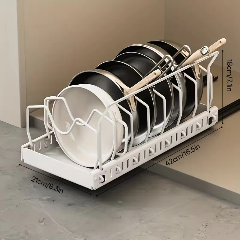 Pot and Pan Organizer Rack