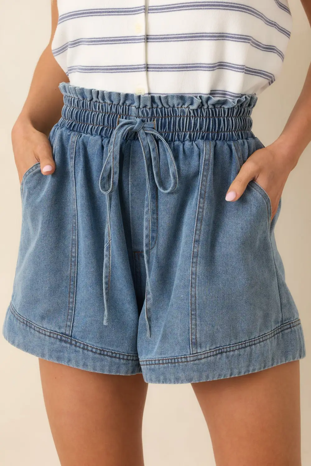 Denim First Casual Shorts