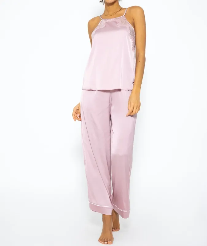 Pink Satin Everyday Pants