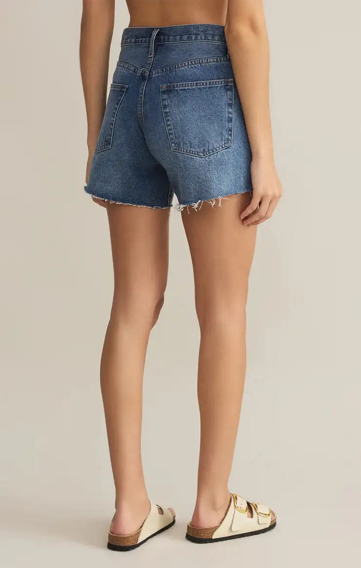 Denim High Rise Shorts