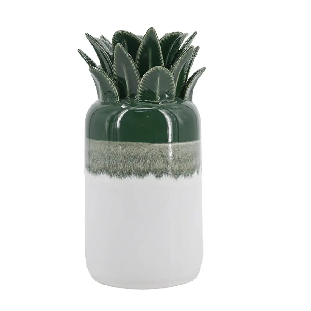 and Ombre Ceramic Pineapple Vase