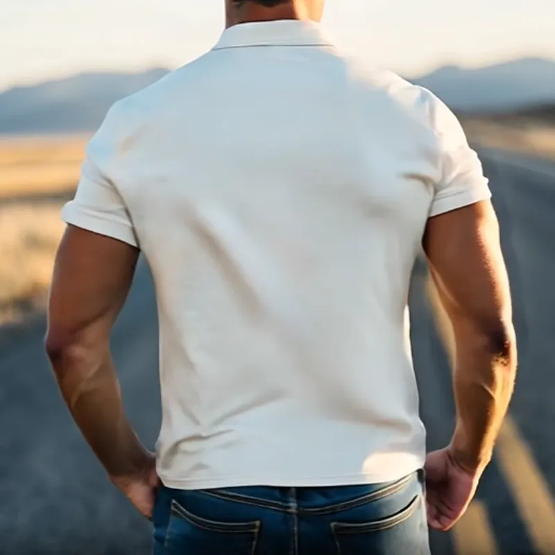 Textured Knit Polo