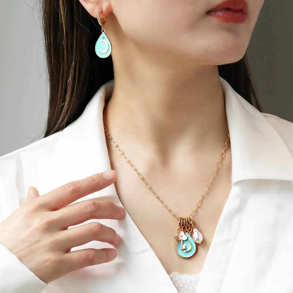 Moon Pendant Necklace