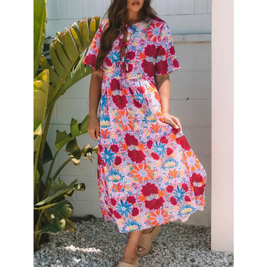 Tie Front Midi Dress