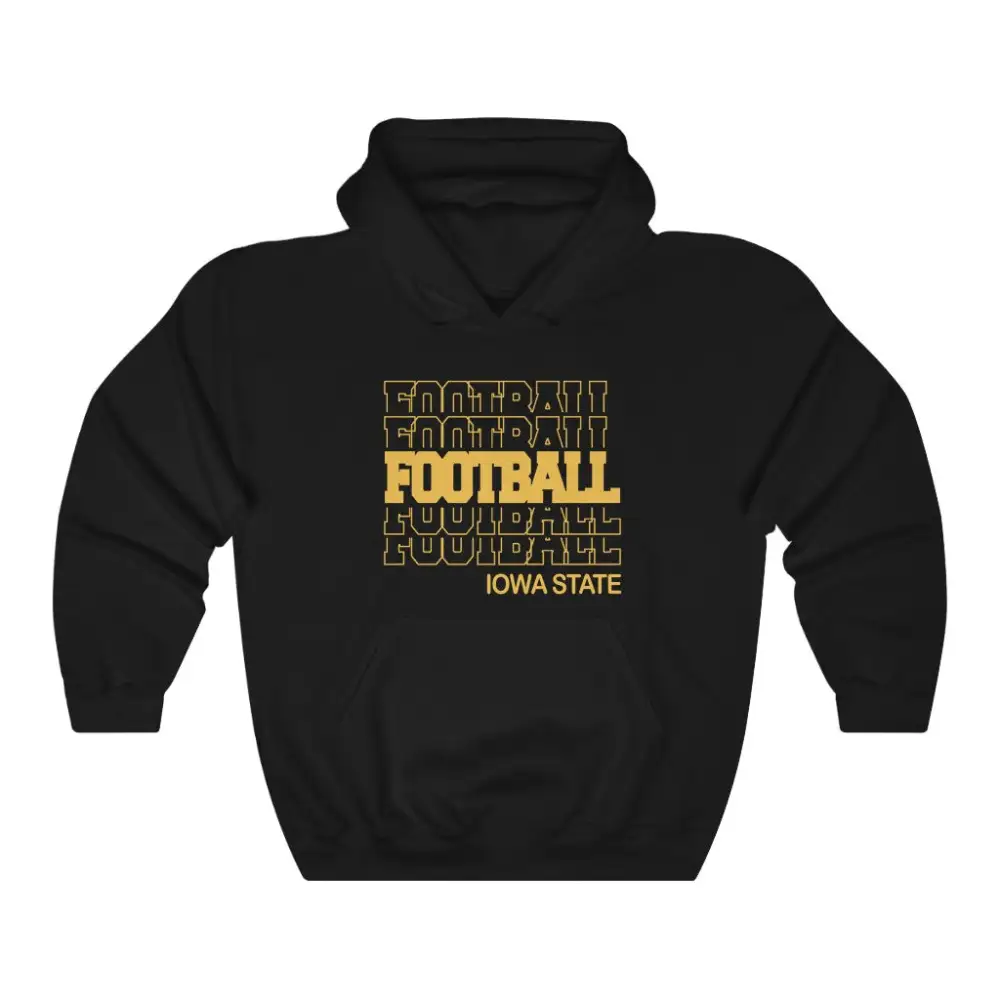 Football Stacked Letter Hoodie