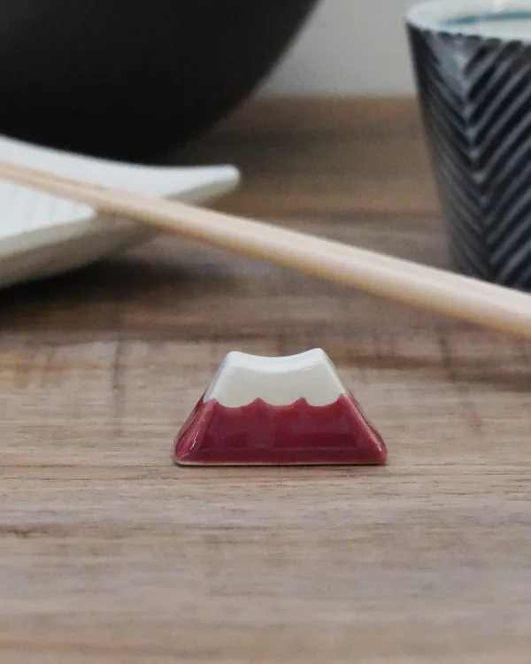 Mountain Motif Ceramic Chopstick Rest