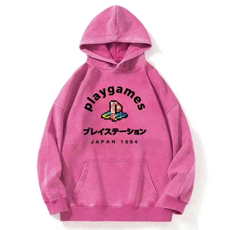 Arcade Game Washed Hoodie