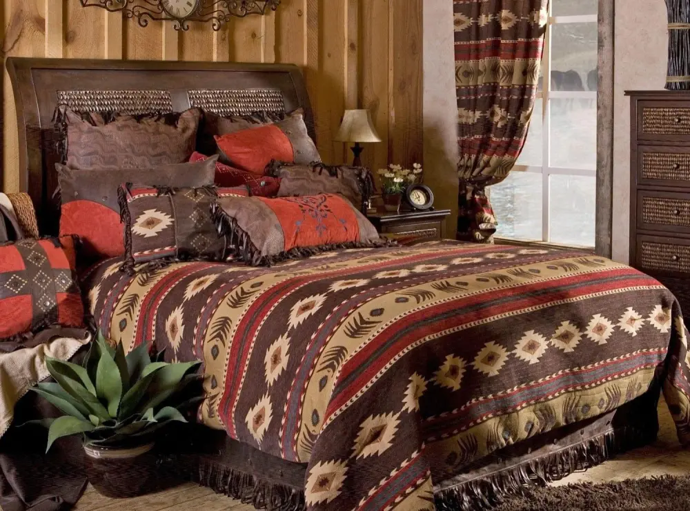 Distinctive Chenille Geometric Comforter Set