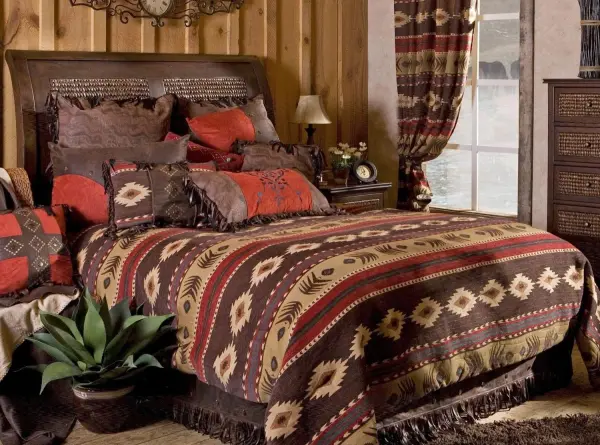 Distinctive Chenille Geometric Comforter Set