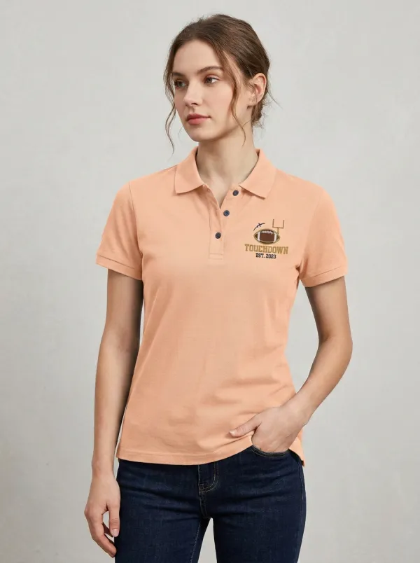 Football Inspired Casual Polo Shirt