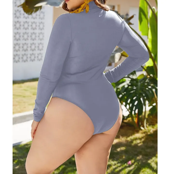 Women's Long-Sleeve One-Piece Swimsuit