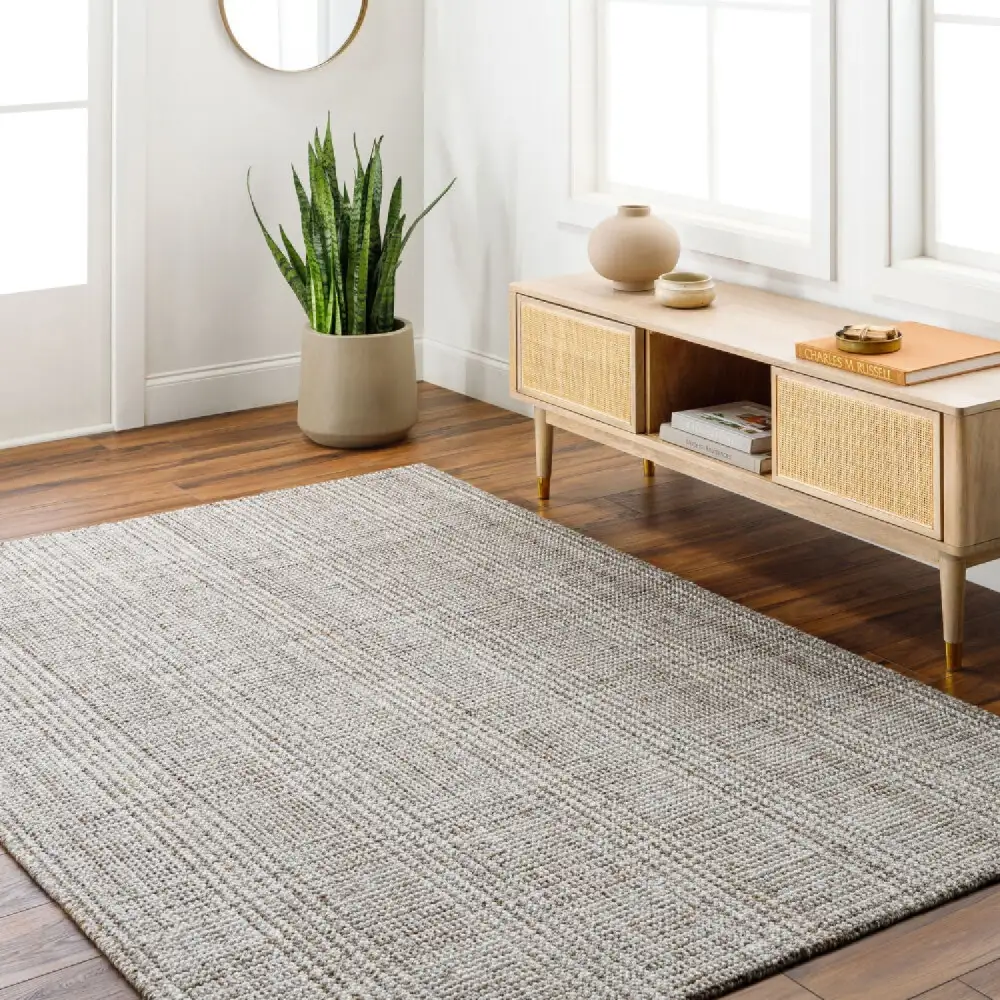 Textured Hand-Loomed Yarn Carpet