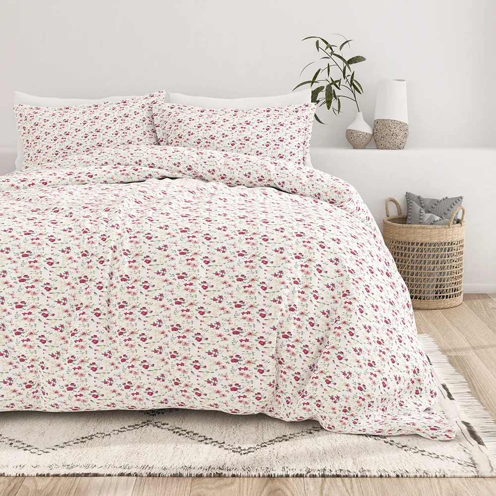 Blossoms Pattern Duvet Cover Set