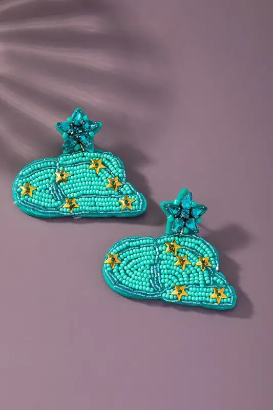 Pullover Charm Drop Earrings
