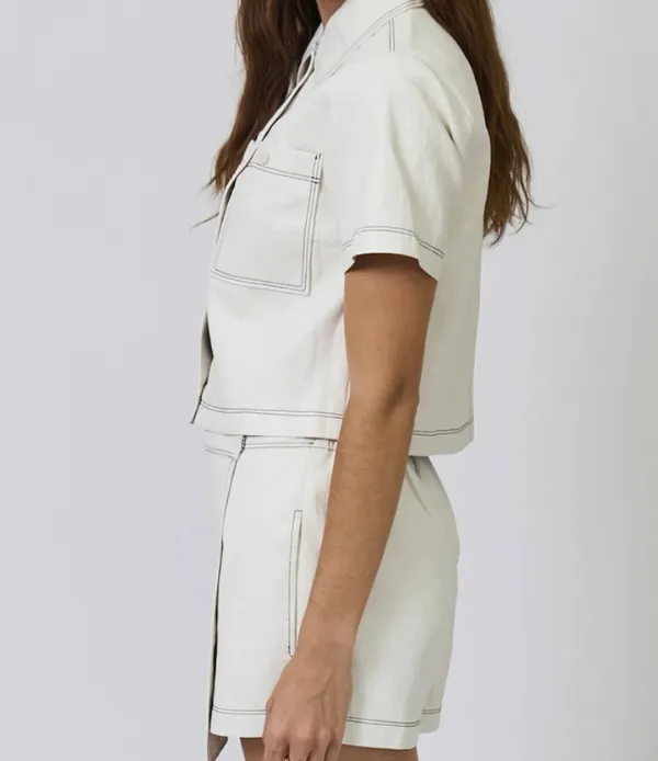 Vegan Cropped Jacket