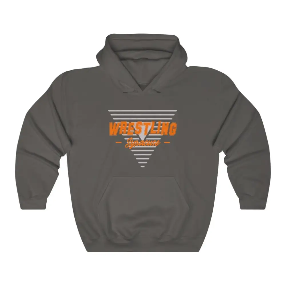 Triangle Emblem Wrestling Graphic Pullover Hoodie