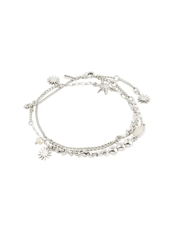 Layered Prism Charm Bracelet
