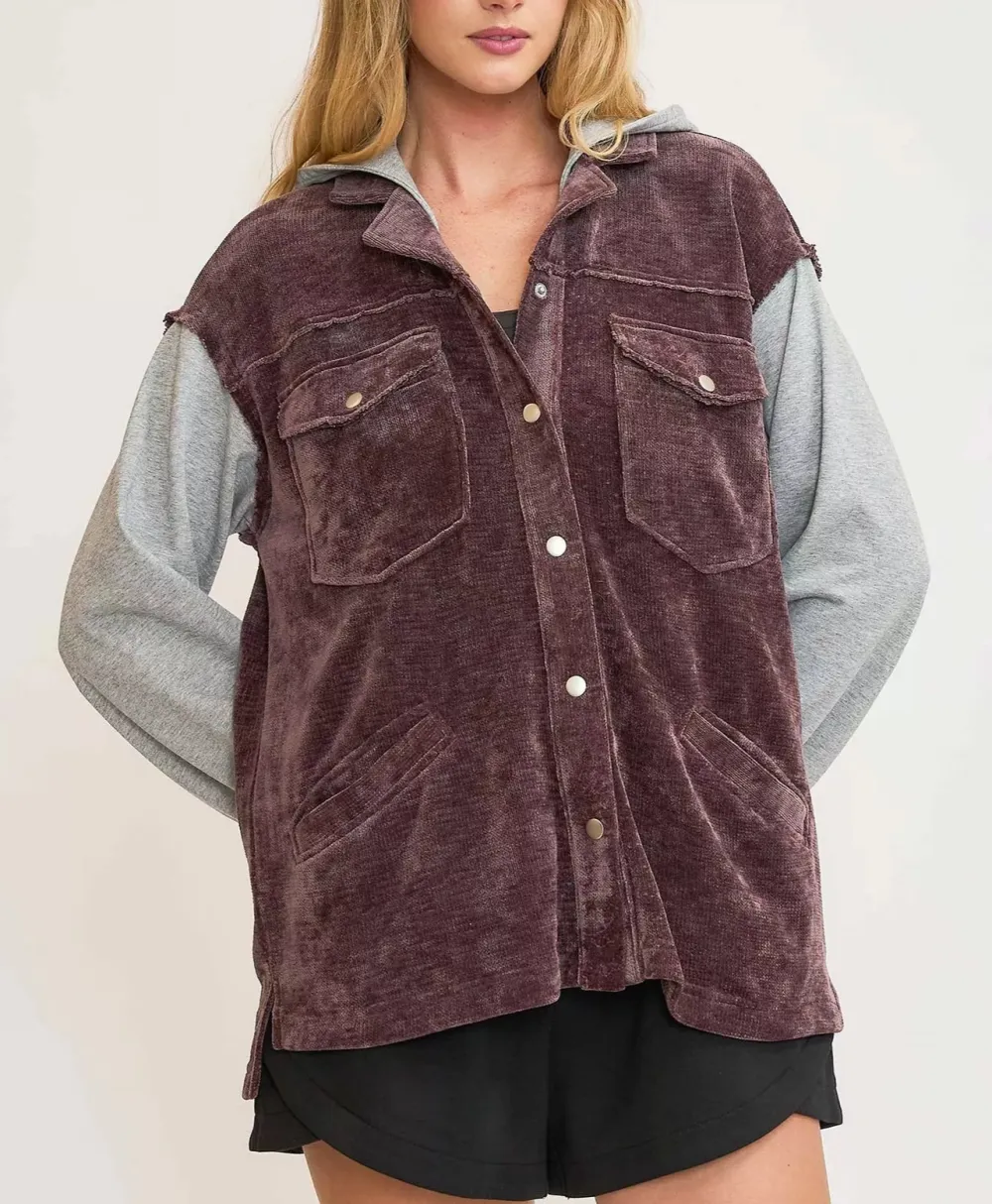 Refined Hooded Double-Pocket Jacket