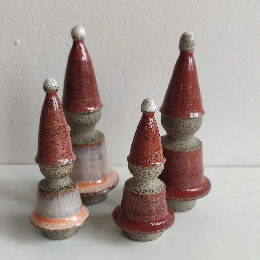 Handcrafted Ceramic Gnome Ornament