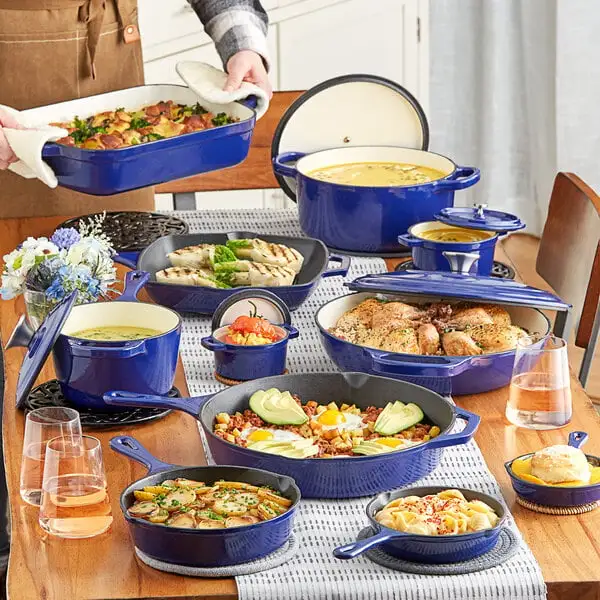 Compact Enameled Cast Iron Sauce Pan with Cover