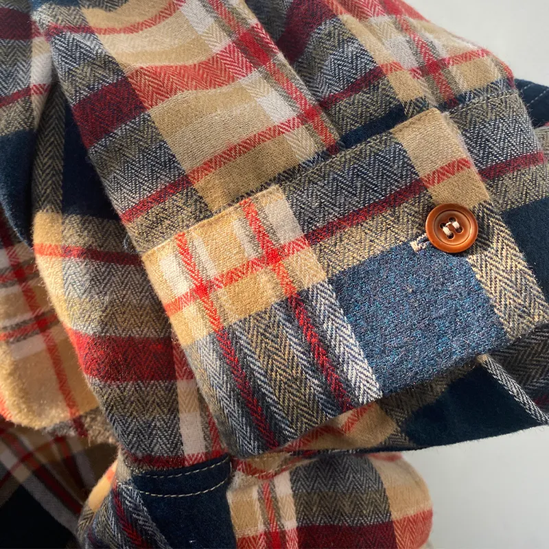 Relaxed Collar Check Shirt