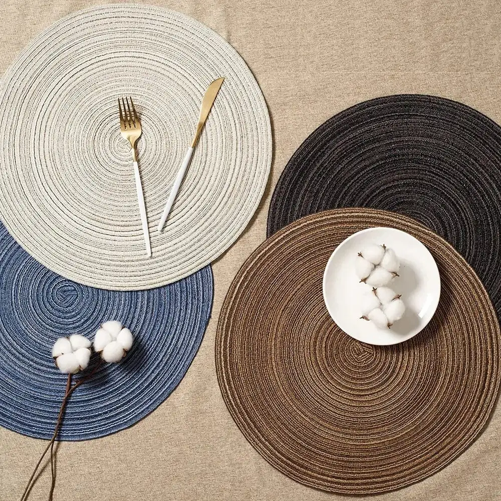 Round Placemat And Coaster Set