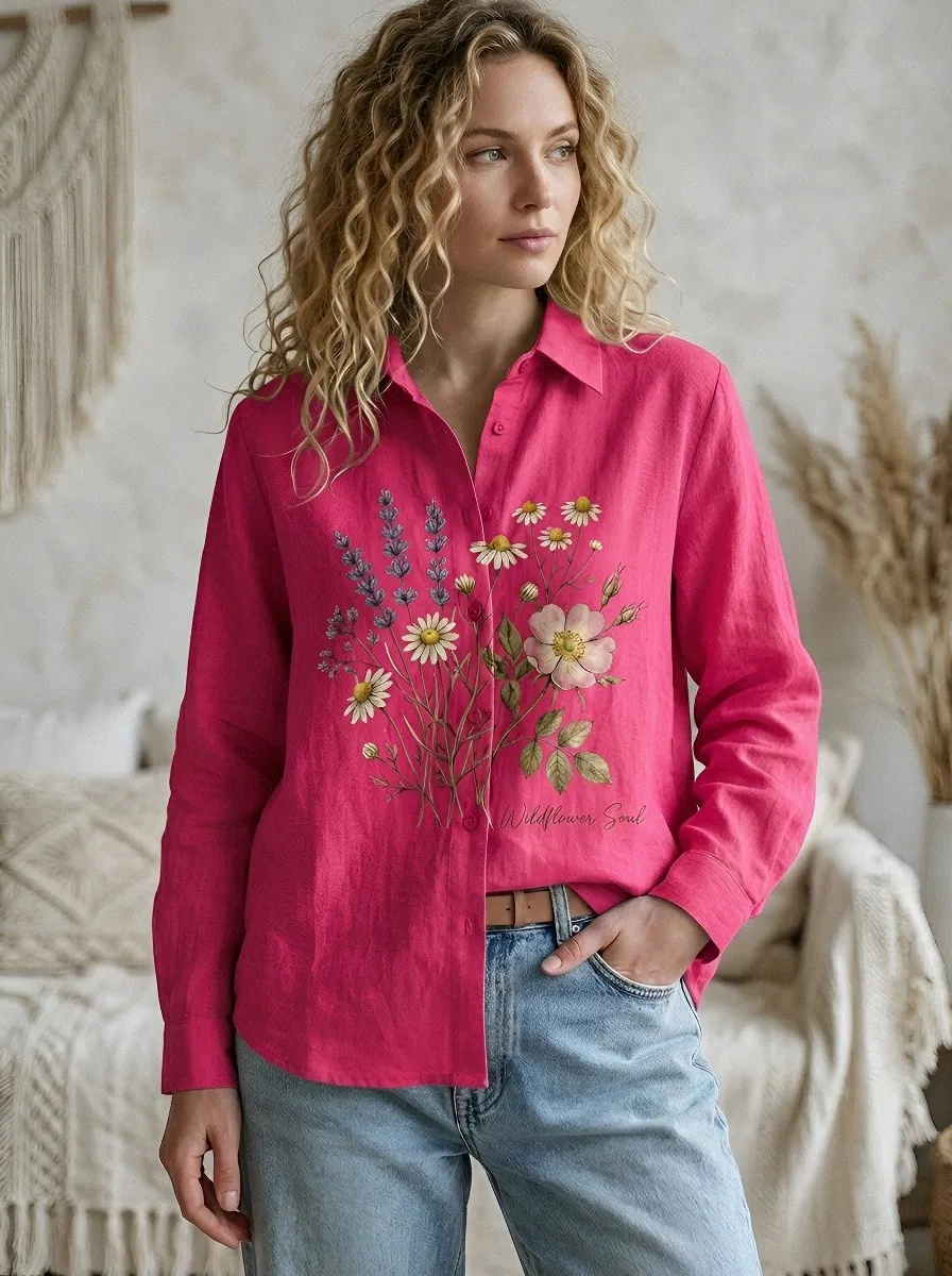 Wildflower Soul Lavender Casual Shirt