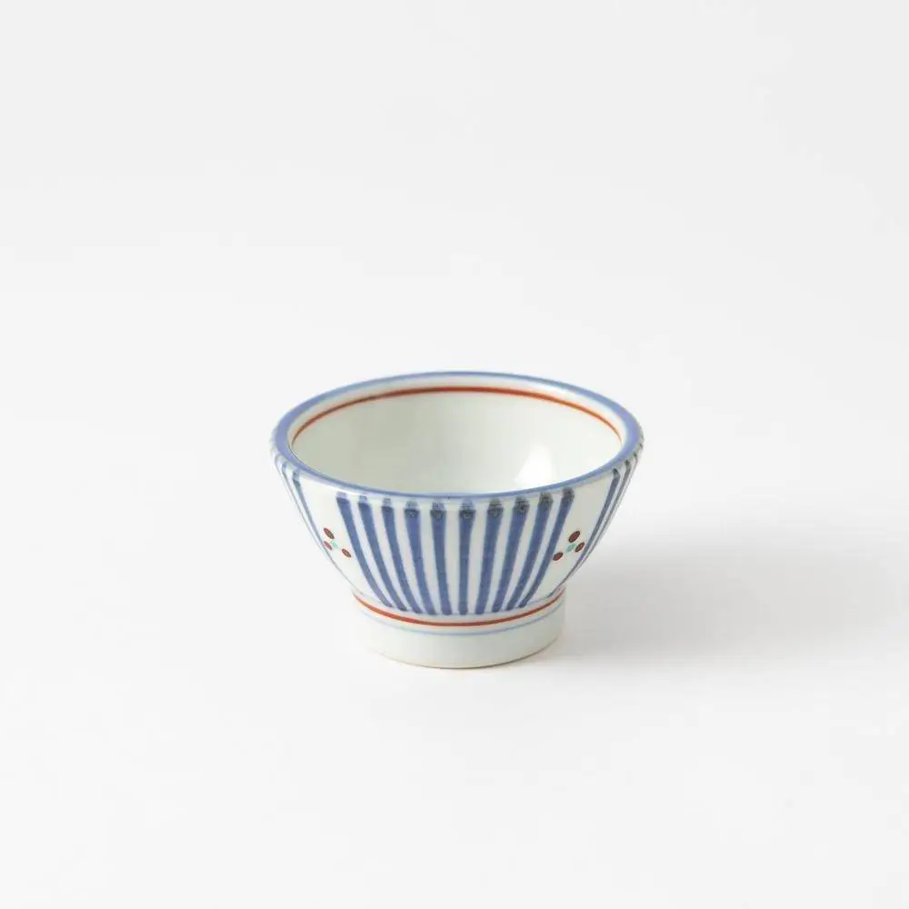 Striped Hand-Painted Side Bowl