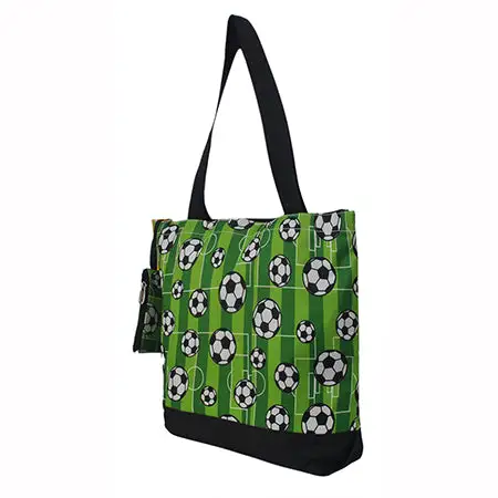 Sports Motif Canvas Tote Bag
