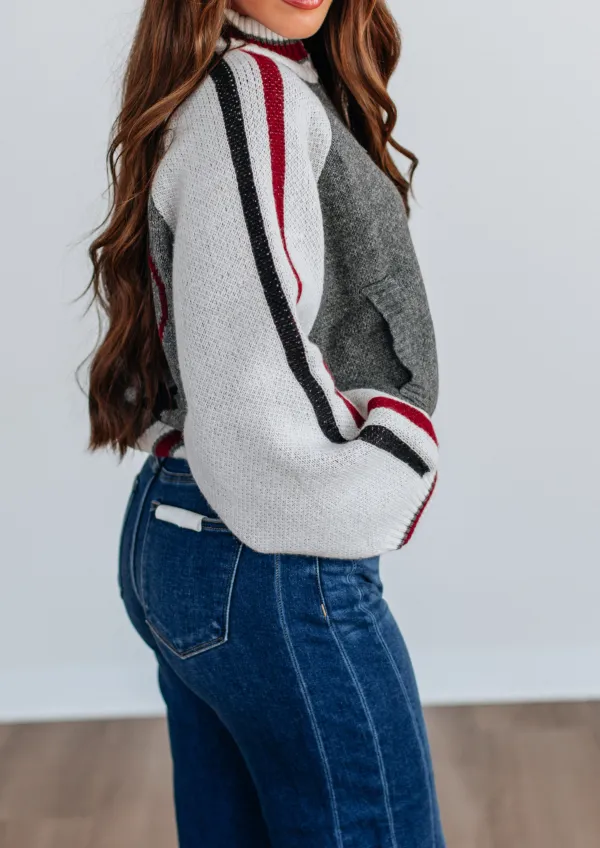 Mock-Neck Bomber Jacket