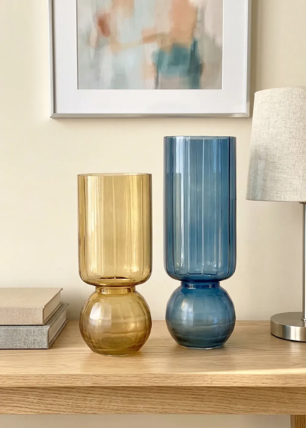 Pedestal Glass Vase Large