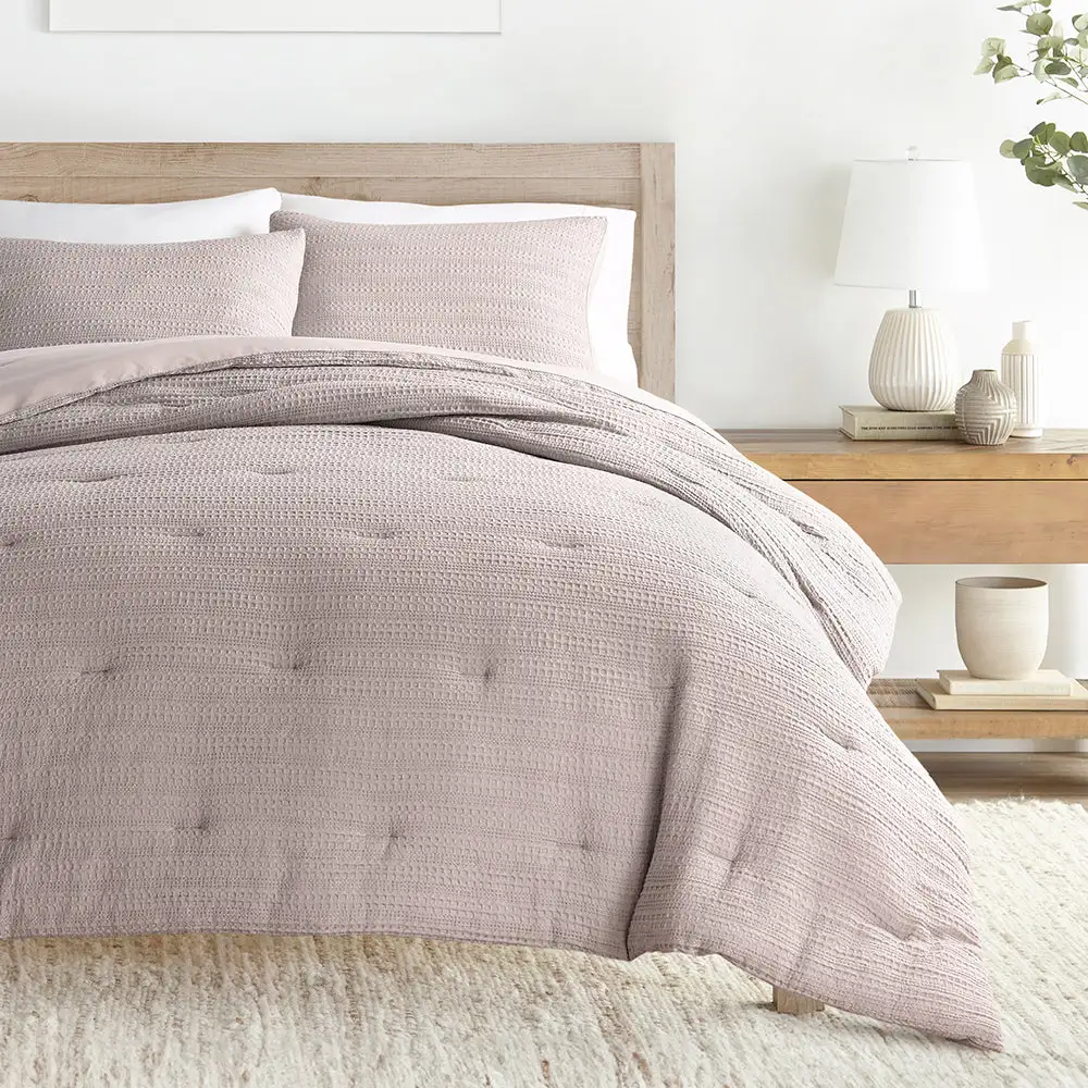 Waffle Textured Down Alternative Comforter Set