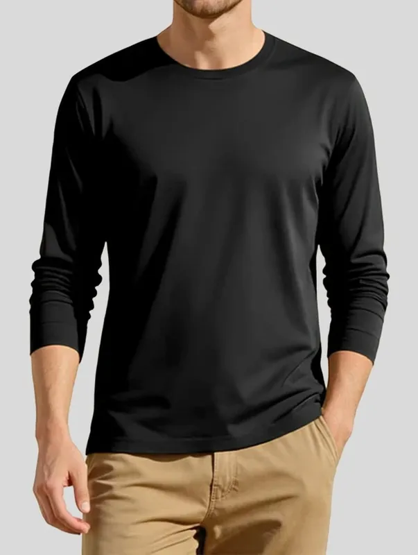 Black Soft Knit Sweater Clean Cut