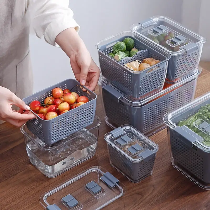Adjustable Stackable Drawer Kitchen Storage Organizer