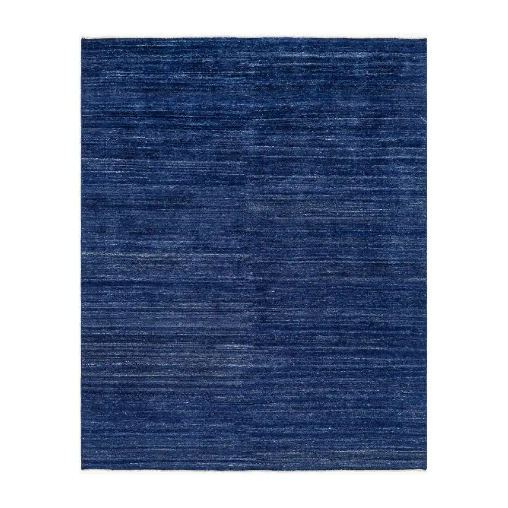 Hand-Knotted Wool Fringed Carpet
