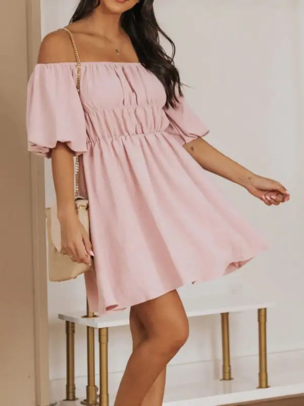 Off Shoulder Everyday Mini Dress
