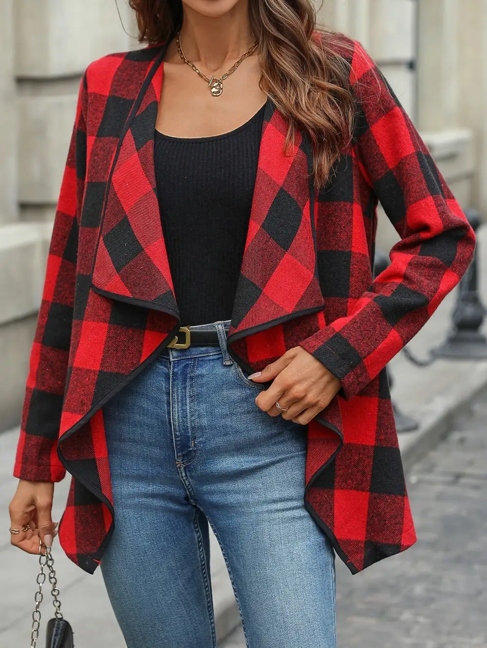 Soft Plaid Jacket