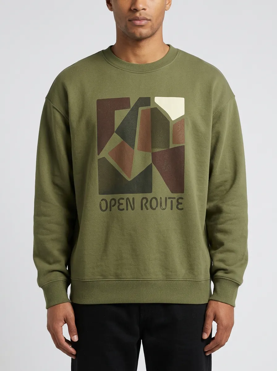 Open Route Geometric Hoodie