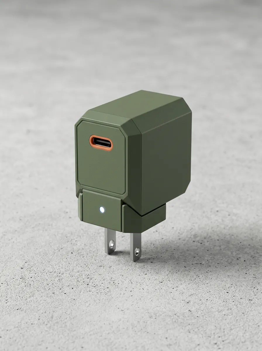 Olive Green Matte Wall Charger