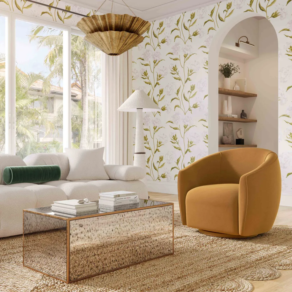 Swivel Modern Velvet Accent Chair