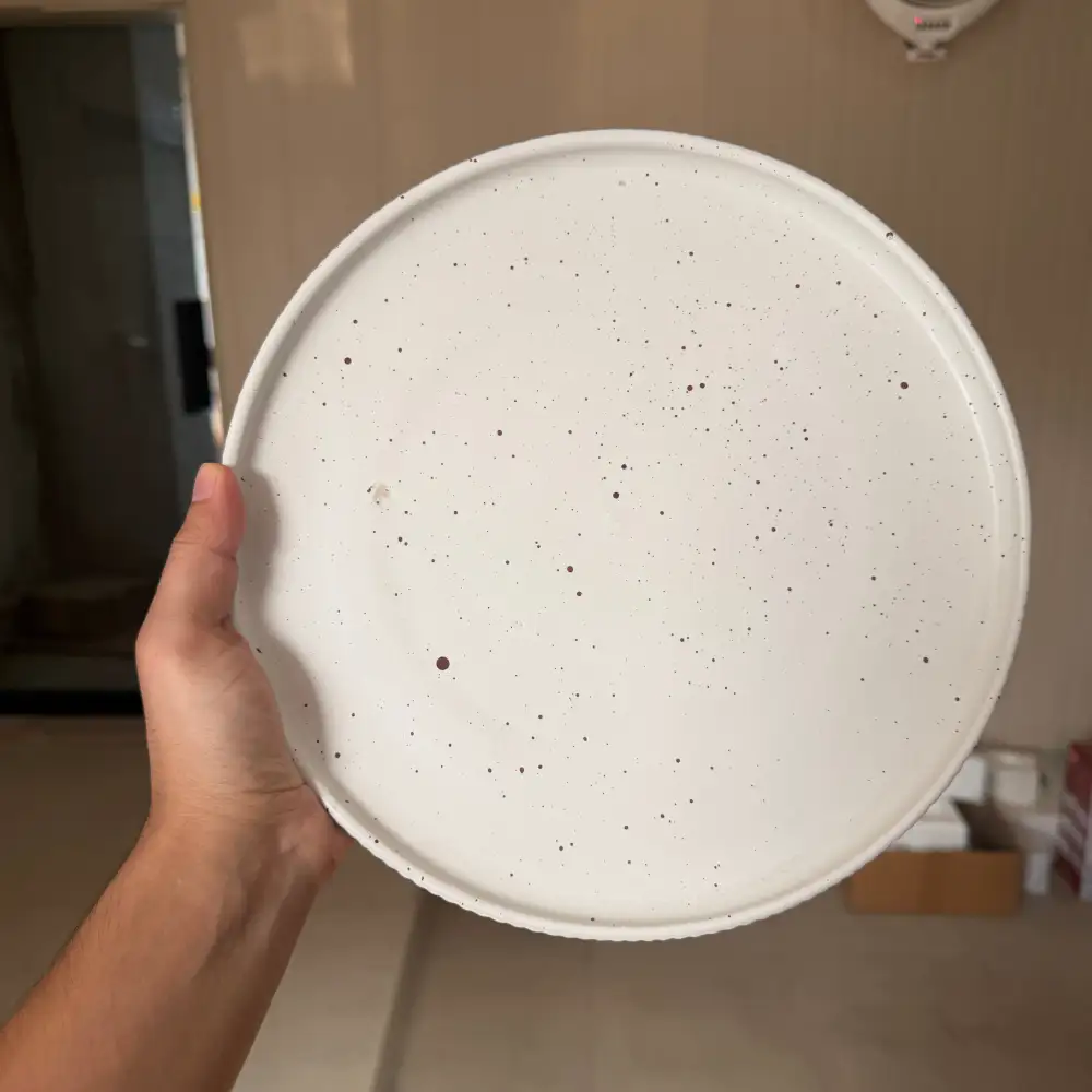Relaxed Table Pebble Ceramic Dining Plate