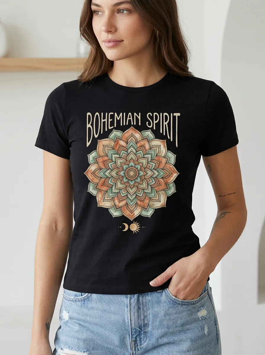 Bohemian Spirit Mandala T-Shirt