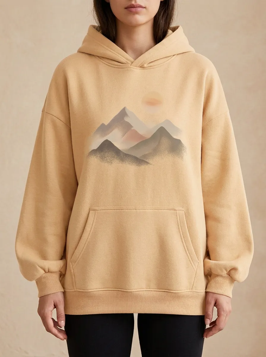 Everyday Nature Mountain Sunset Hoodie