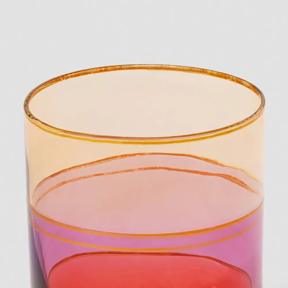 Orange Layered Drinking Glass Set