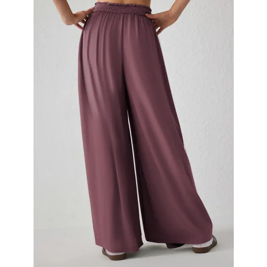 Relaxed High Waist Wide Leg Pants