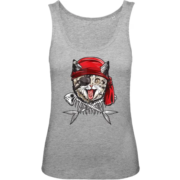 Pirate Cat Graphic Tank