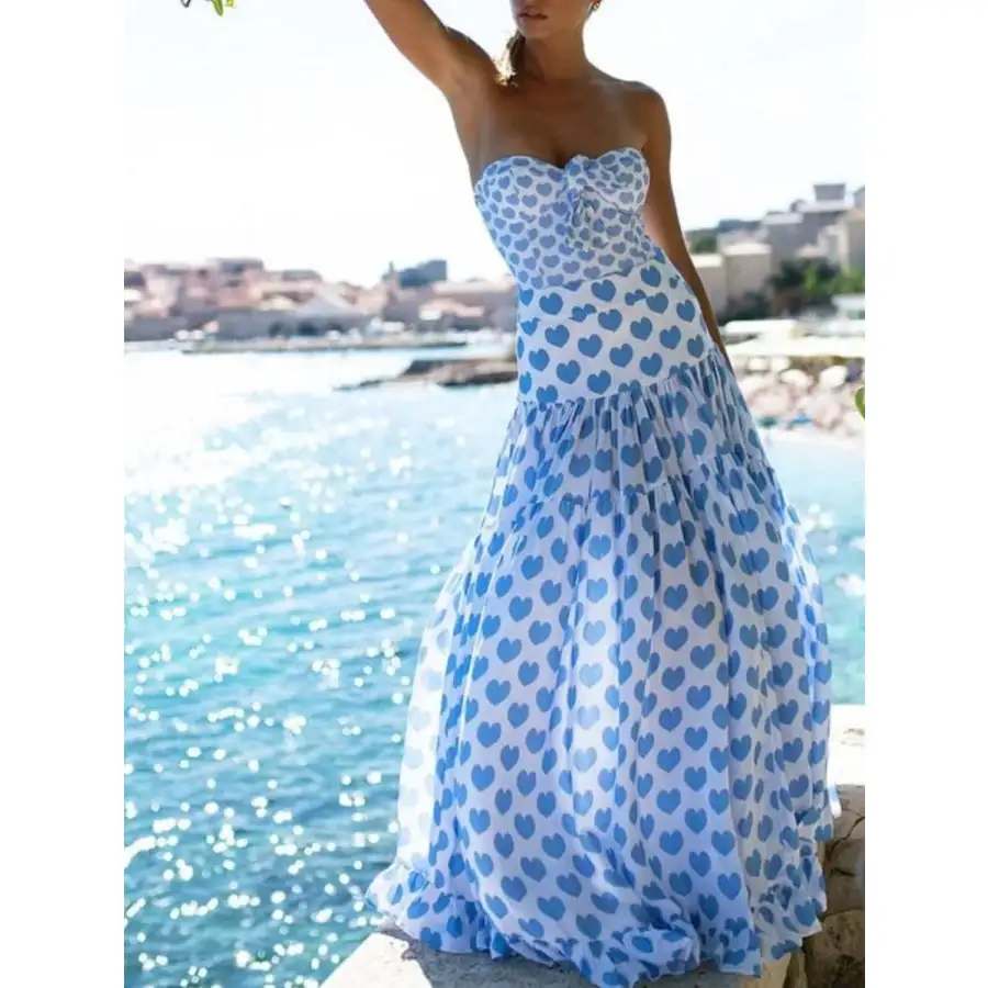 Women's Skirt Printed One-Piece Swimsuit