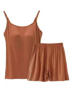 Classic Refined Pocketed Top and Shorts Matching Set