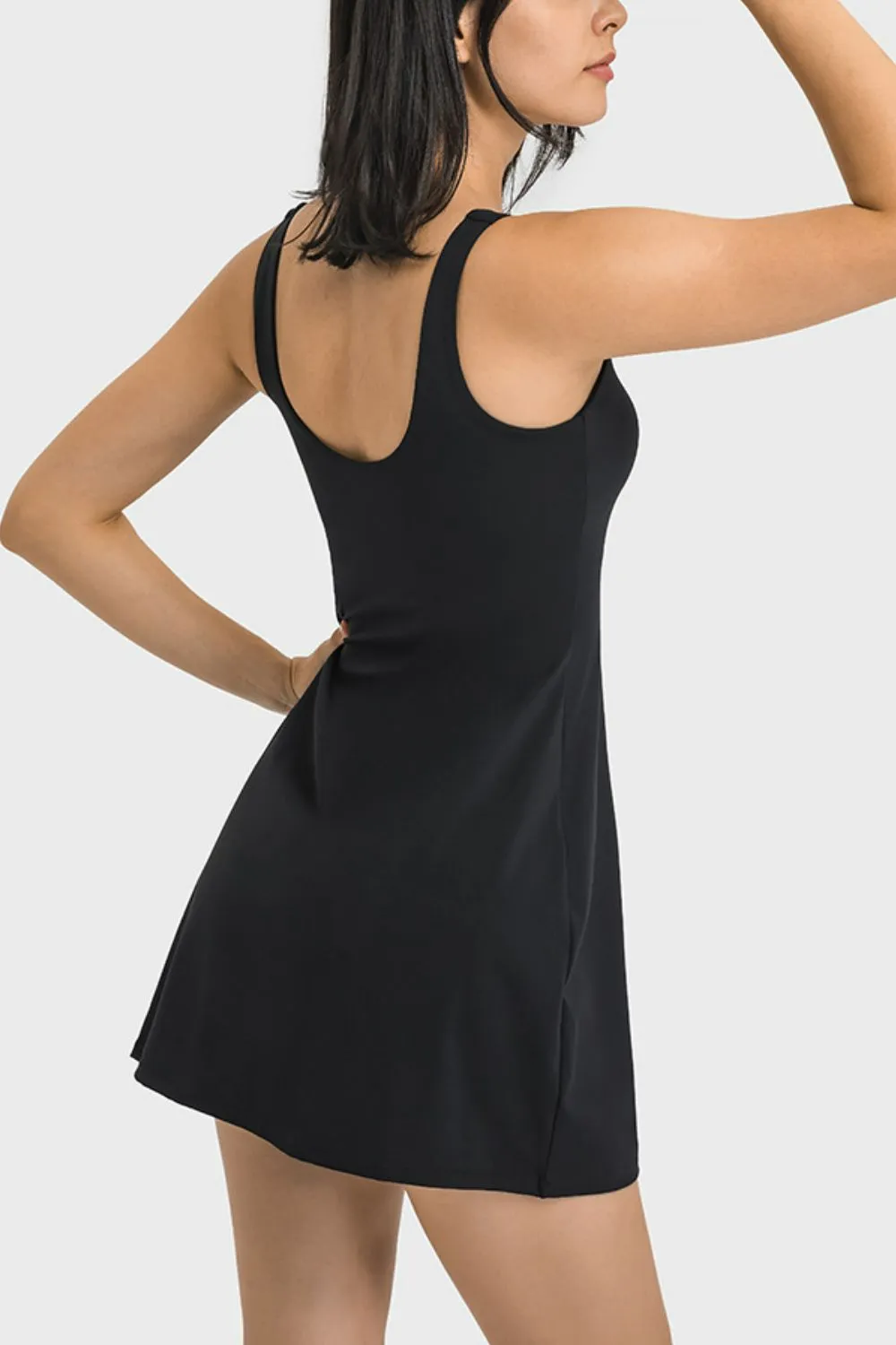 Square Neck Casual Dress