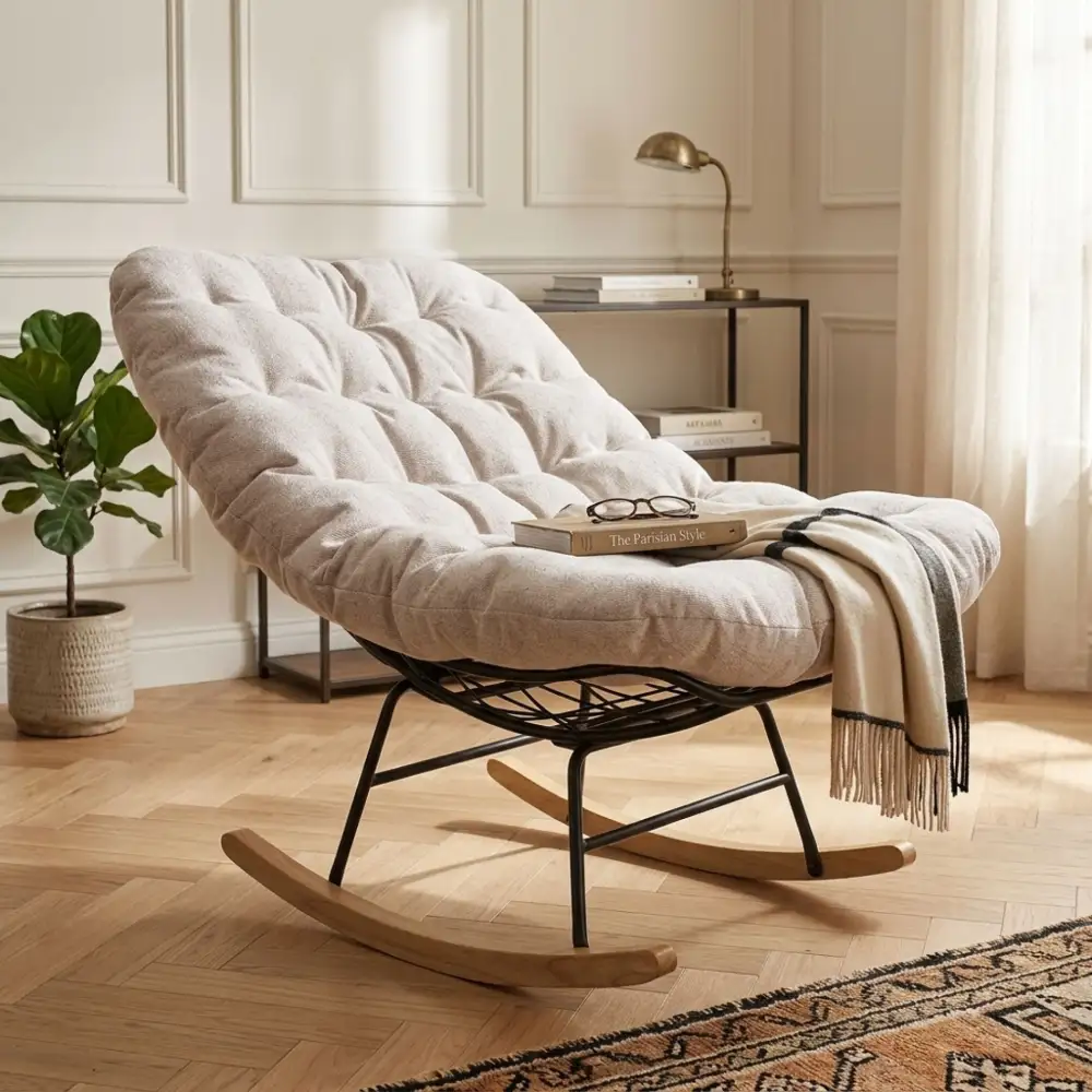 Padded Rocking Rocking Armchair